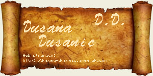Dušana Dušanić vizit kartica